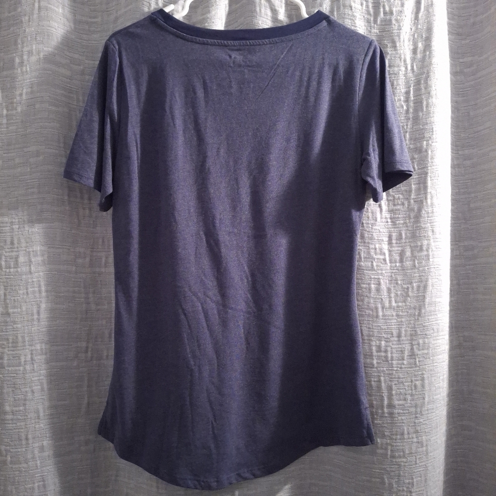 NFL Team Apparel Seattle Seahawks Lt Heathered Navy Women's T-shirt Sizes: M - Picture 6 of 6